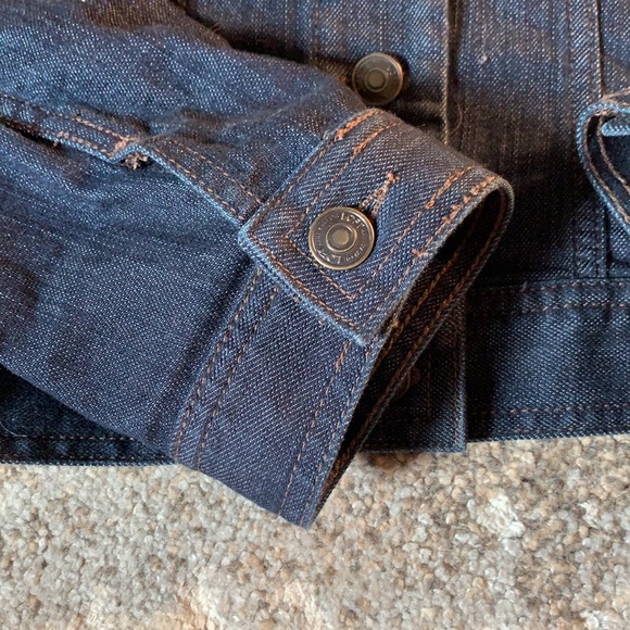 Women’s Loft Outlet dark denim jacket - Picture 5 of 6